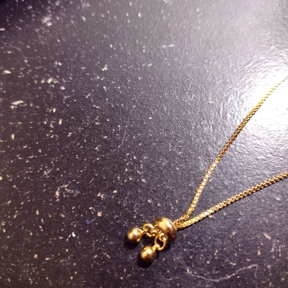 14k gold plated nail zirconium bracelet adjustable laminated gold - Picture 6 of 10